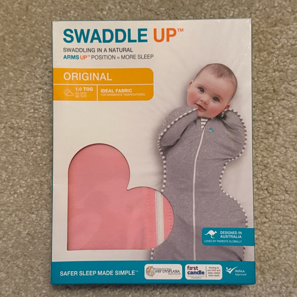 Love to Dream Swaddle Up - Gray and Pink